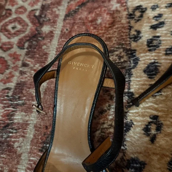 Givenchy Black Leather Heels - Picture 2 of 5